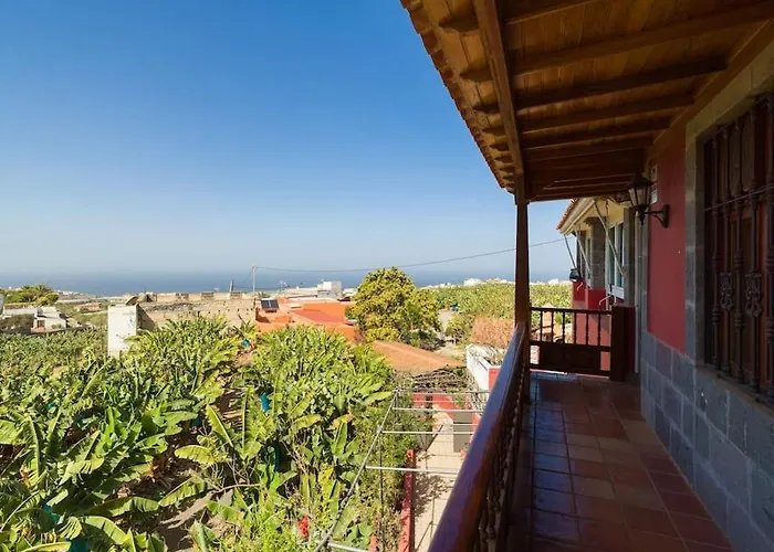 Villa With Pool And Sea Views In Banana Plantation By Canaryscape Arucas